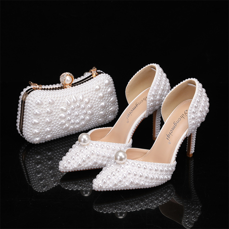 Women'S Formal Wear To A Wedding - Set borsa e scarpe da donna