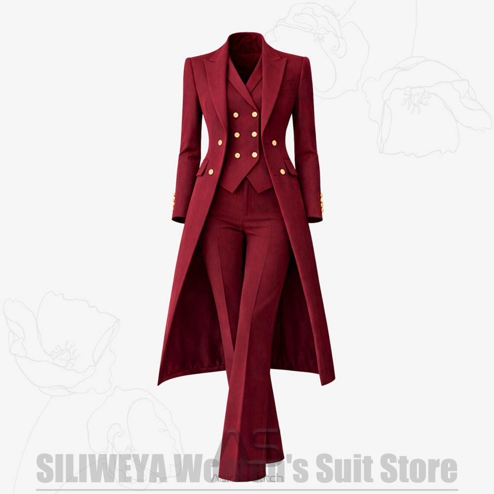 Women Formal Wear Coat - Completo da Donna 3 Pezzi: Giacca