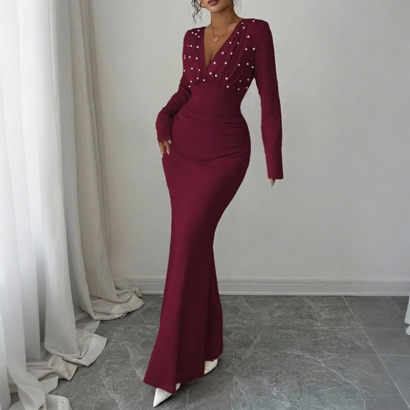 Women'S Red Formal Wear - Krismile Donna 2026 Abito da sera