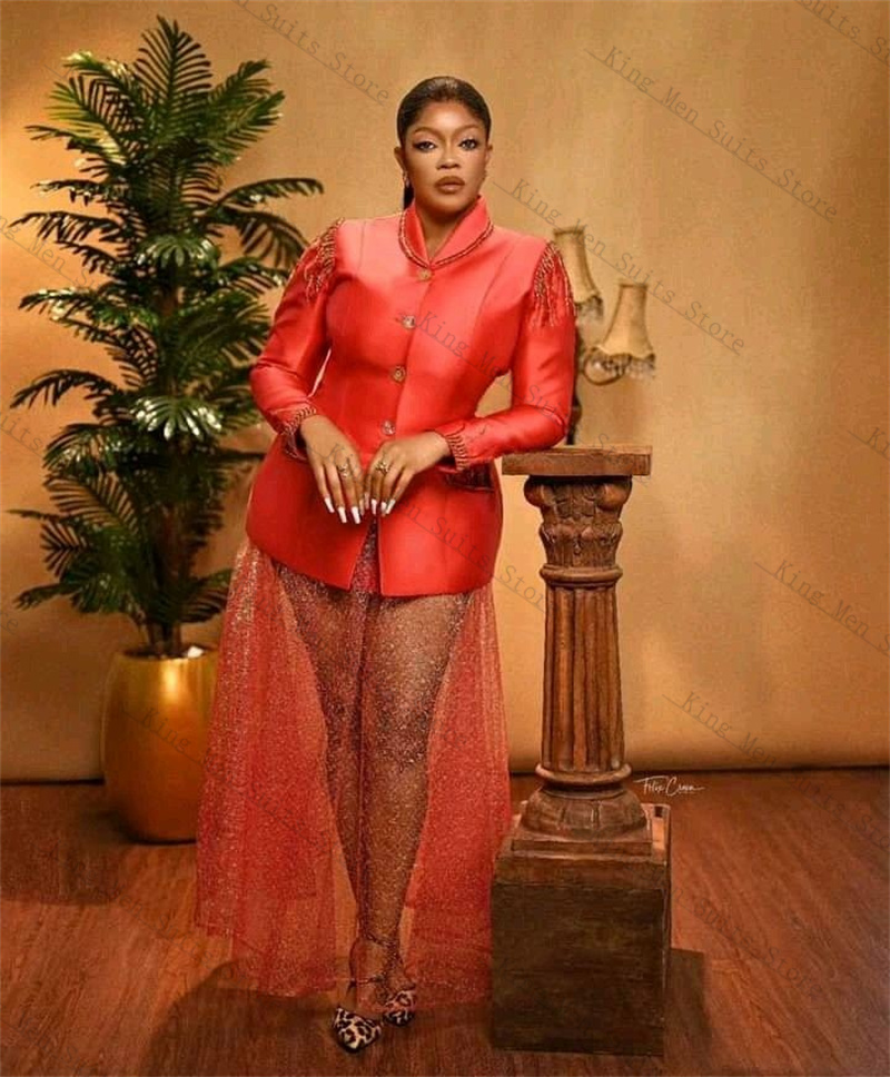 Women'S Formal Jackets To Wear With Dresses - Abiti da donna in raso rosso