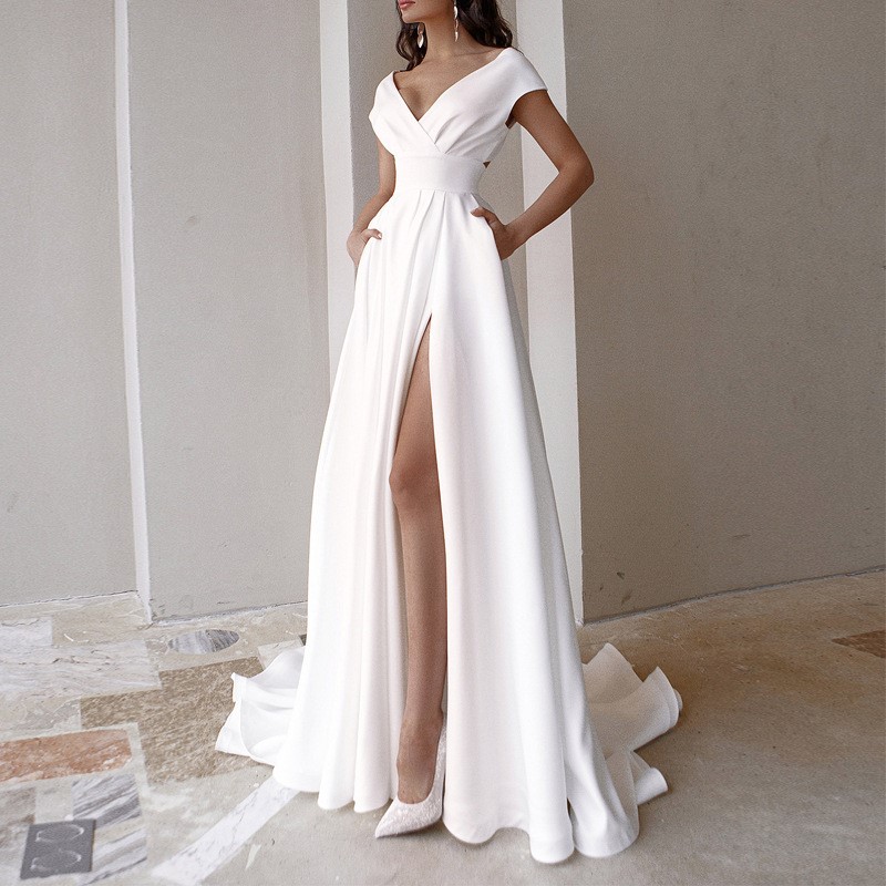 Women'S Elegant Formal Wear - Nuovo Elegante Abito Lungo da Donna