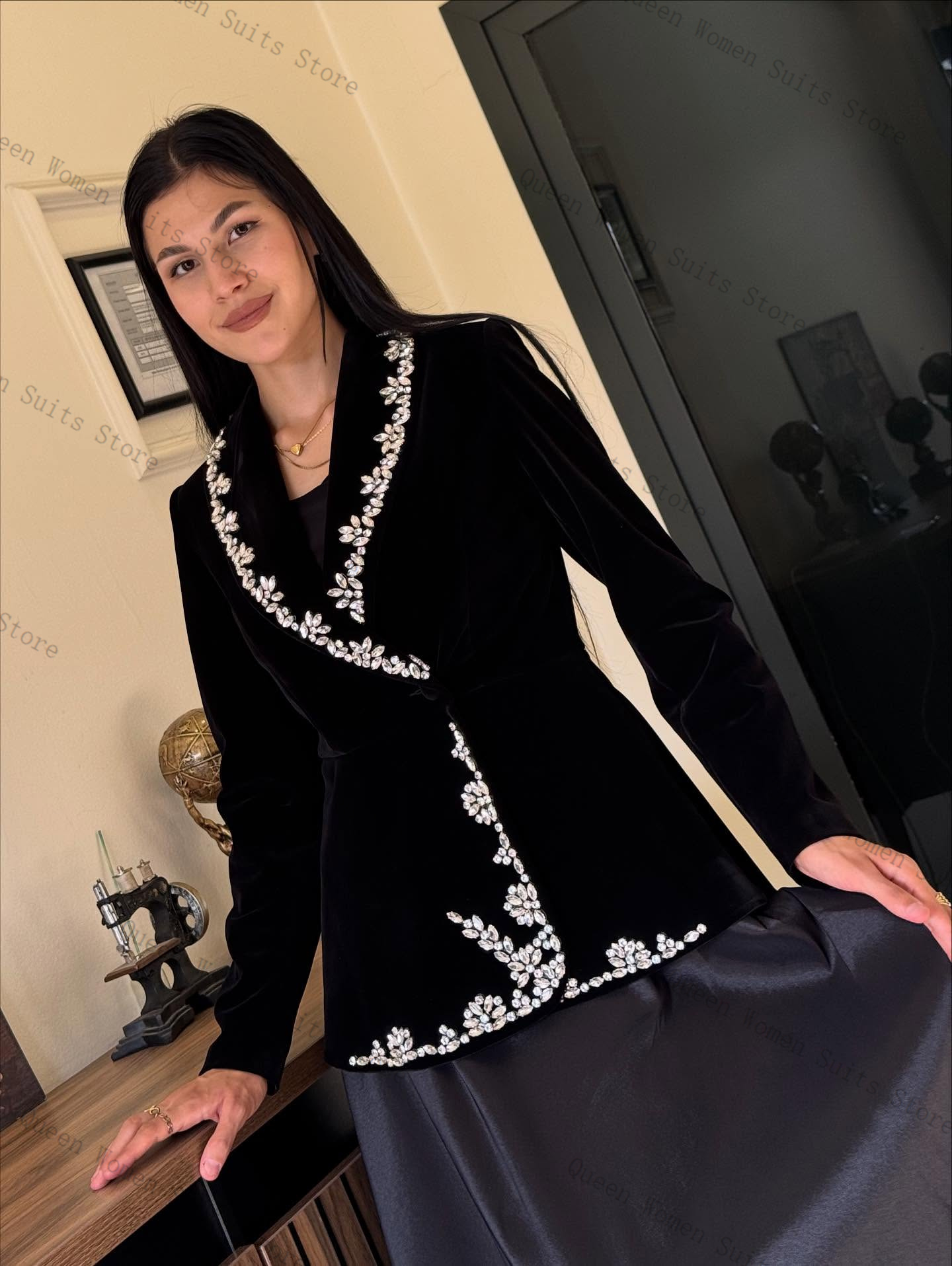 Abito da donna in velluto con  - Women'S Formal Jackets To Wear With Dresses recensione e prezzo