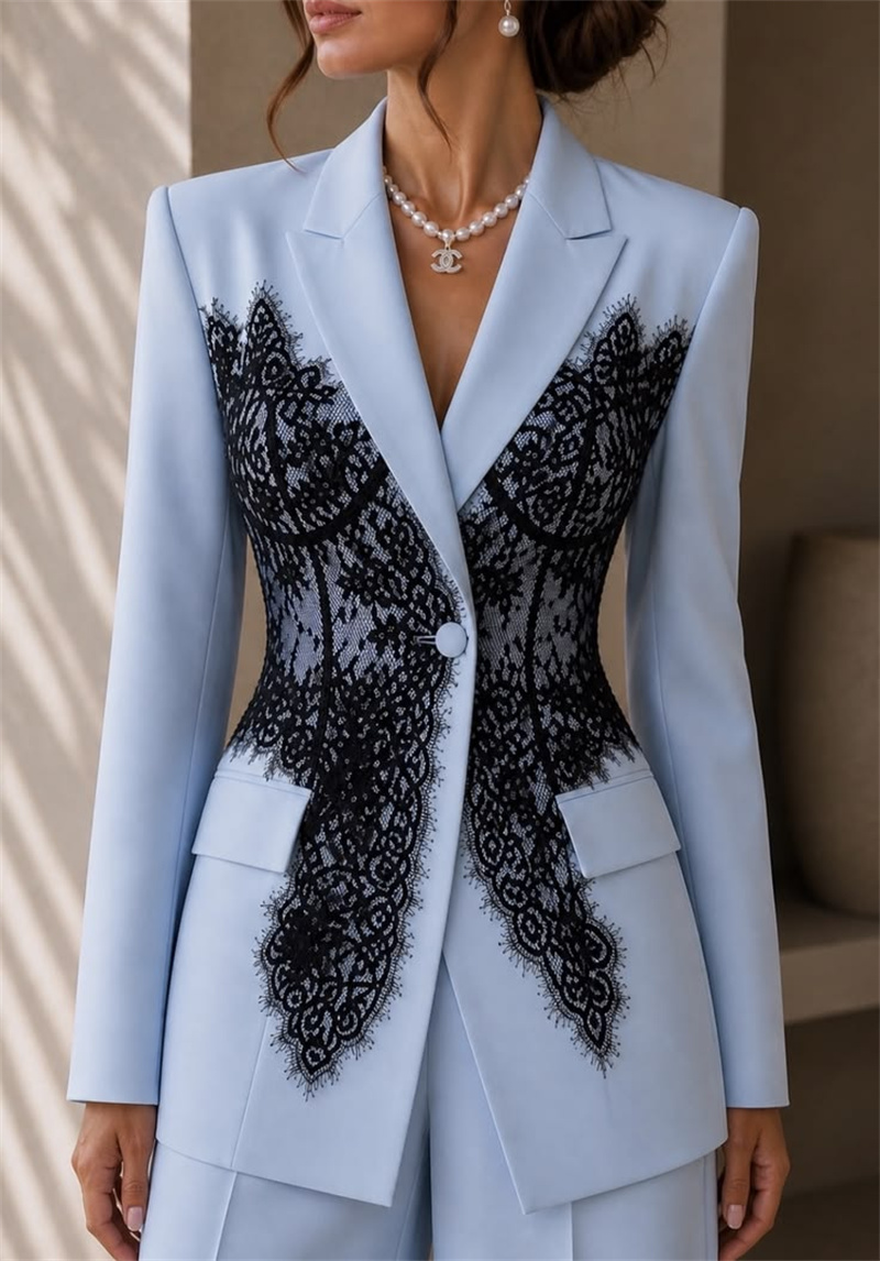 Elegante Completo Blu da Donna - Women Formal Wear Coat recensione e prezzo