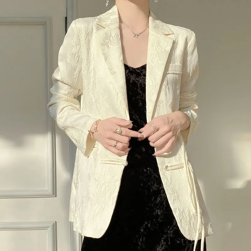 Giacca blazer bianca testurizz - Women Formal Wear Coat recensione e prezzo
