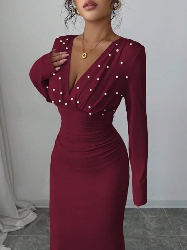Krismile Donna 2026 Abito da s - Women'S Red Formal Wear recensione e prezzo